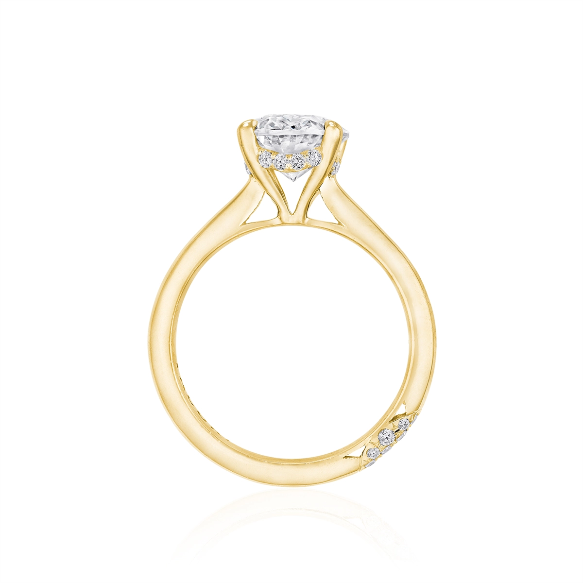 Tacori Engagement Rings in Yellow Gold containing Diamond HT 2671 OV 11.5X8 Y