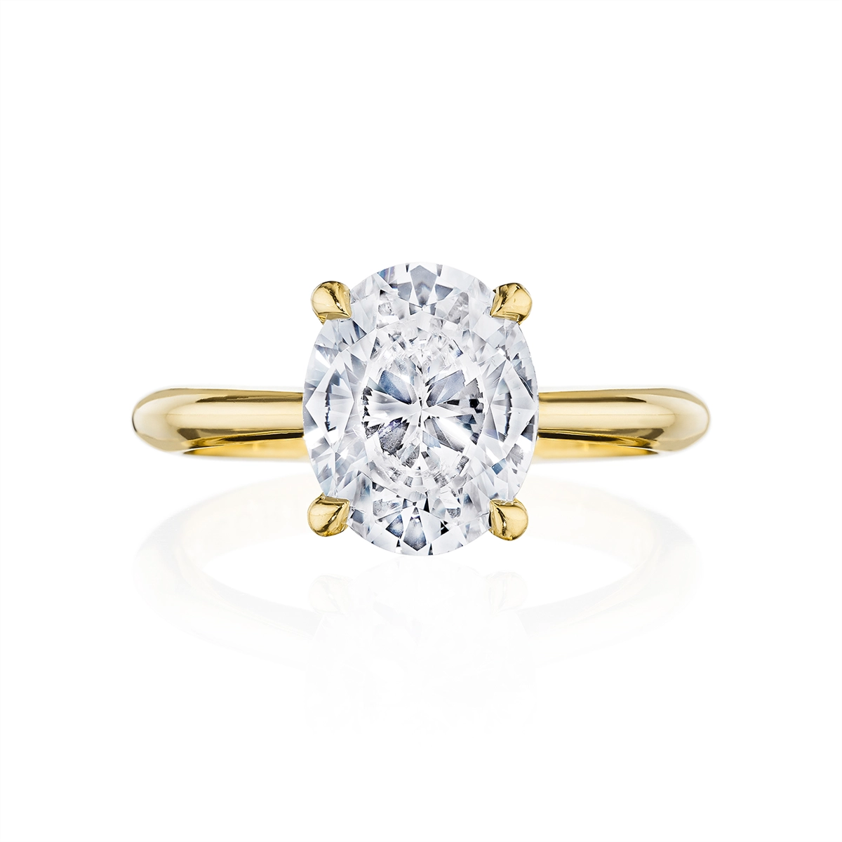 Tacori Engagement Rings in Yellow Gold containing Diamond HT 2671 OV 11.5X8 Y