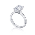 Tacori Engagement Rings in Platinum/Palladium containing Diamond HT 2671 OV 11.5X8