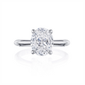 Tacori Engagement Rings in Platinum/Palladium containing Diamond HT 2671 OV 11.5X8