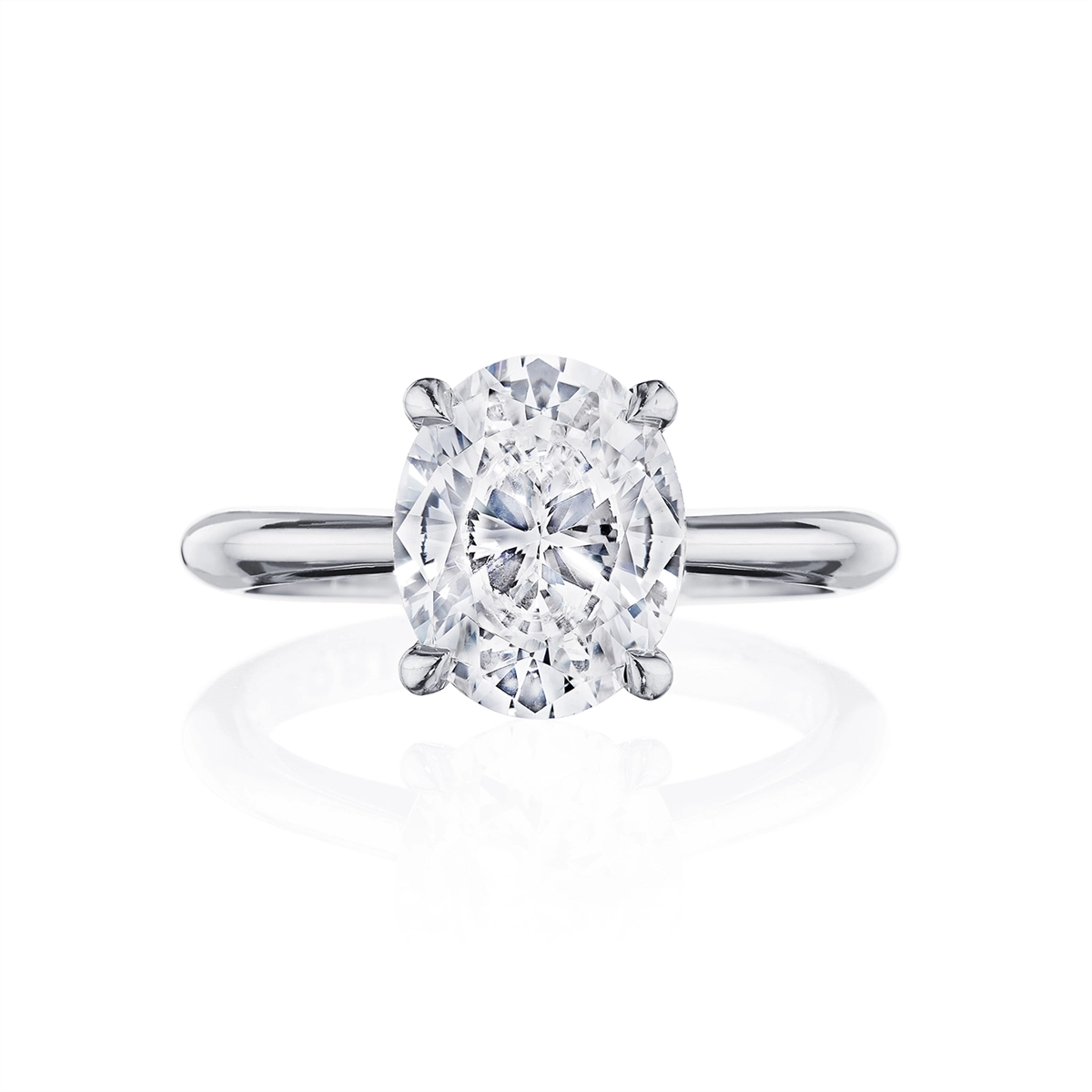 Tacori Engagement Rings in Platinum/Palladium containing Diamond HT 2671 OV 11.5X8