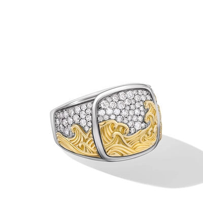David Yurman Rings in Mixed Metals containing Diamond R15511MS8ADI10