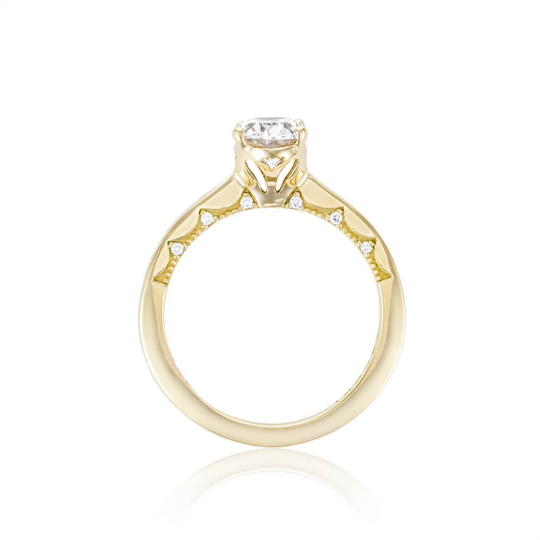 Tacori Engagement Rings in Yellow Gold containing Diamond P100 2 OV 9.5X7 FY