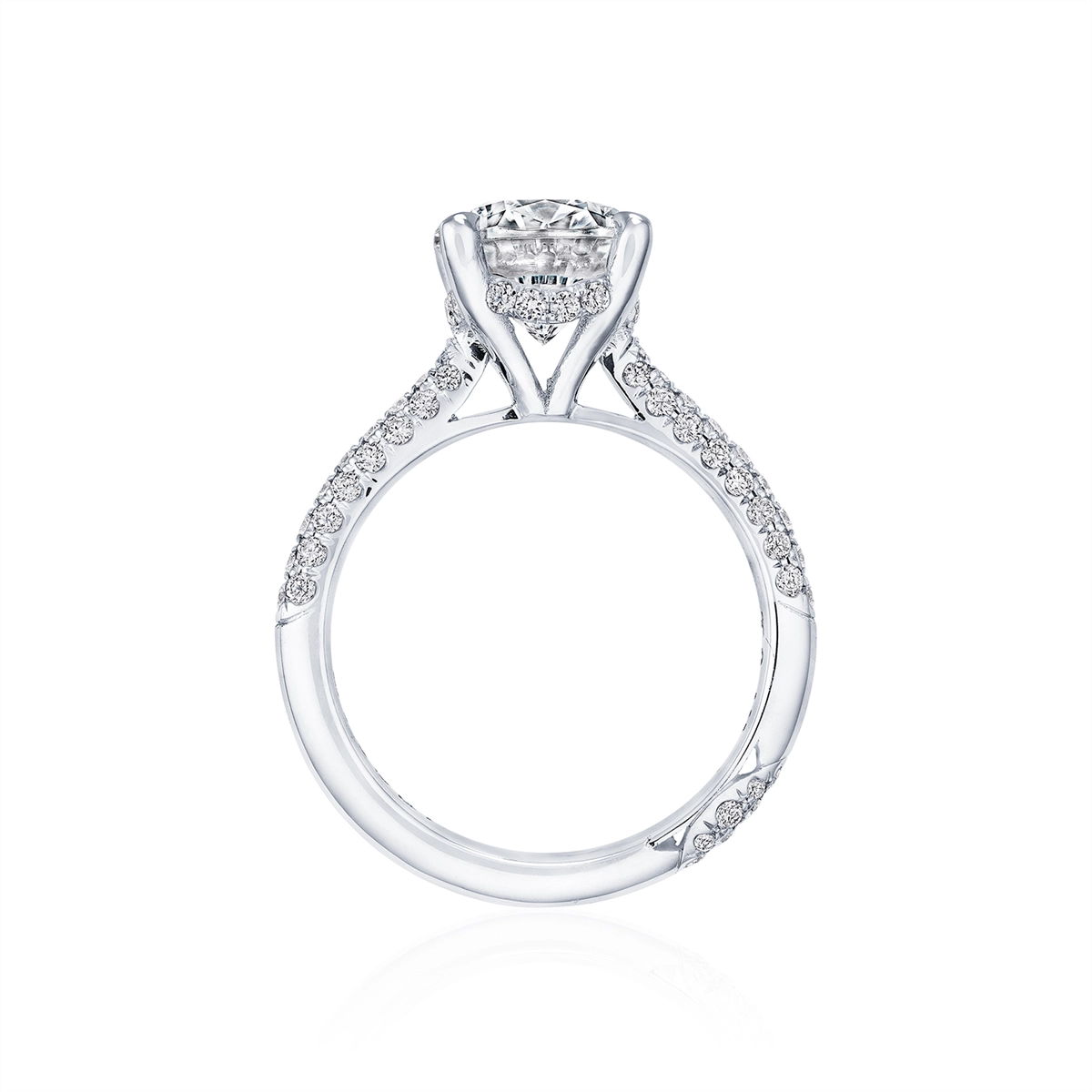 Tacori Engagement Rings in Platinum/Palladium containing Diamond HT 2673 OV 11.5X8