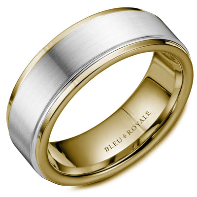 CrownRing Wedding in Mixed Metals RYL-036WY75-M9