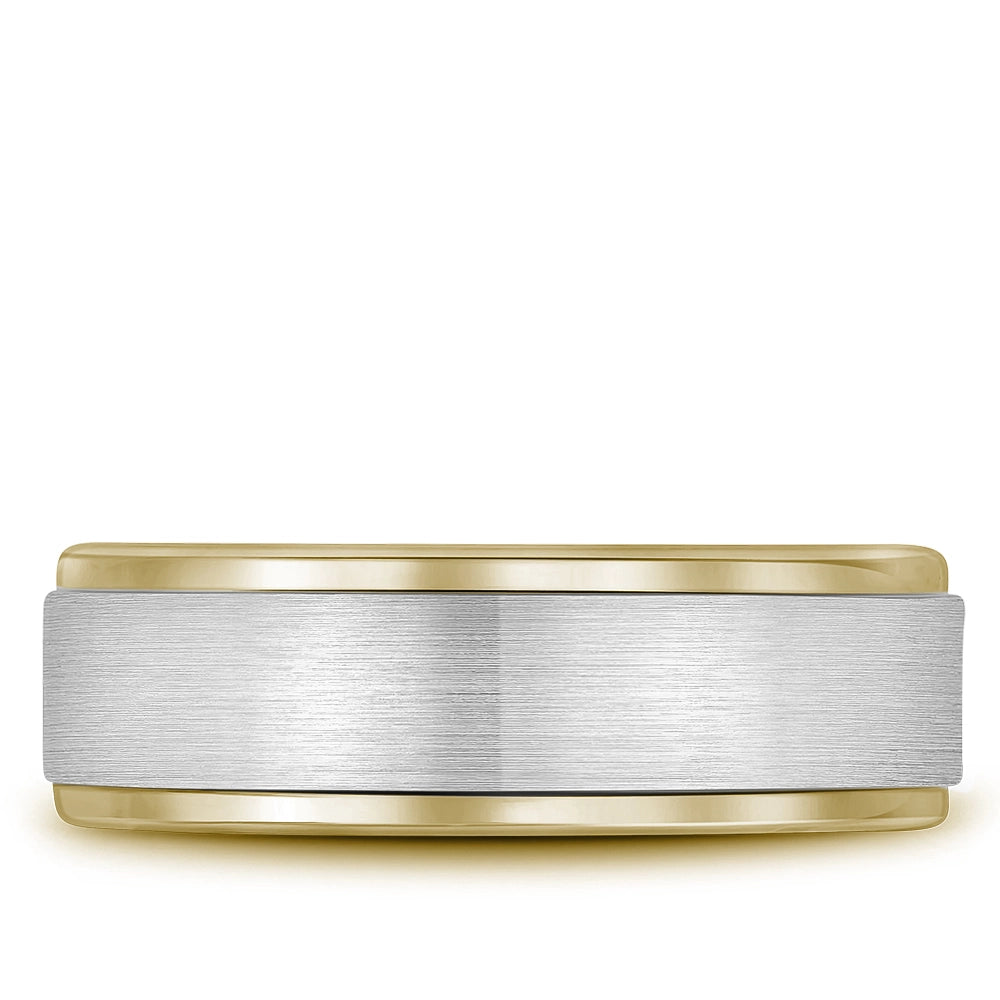 CrownRing Engagement in Mixed Metals RYL-036WY75-M9