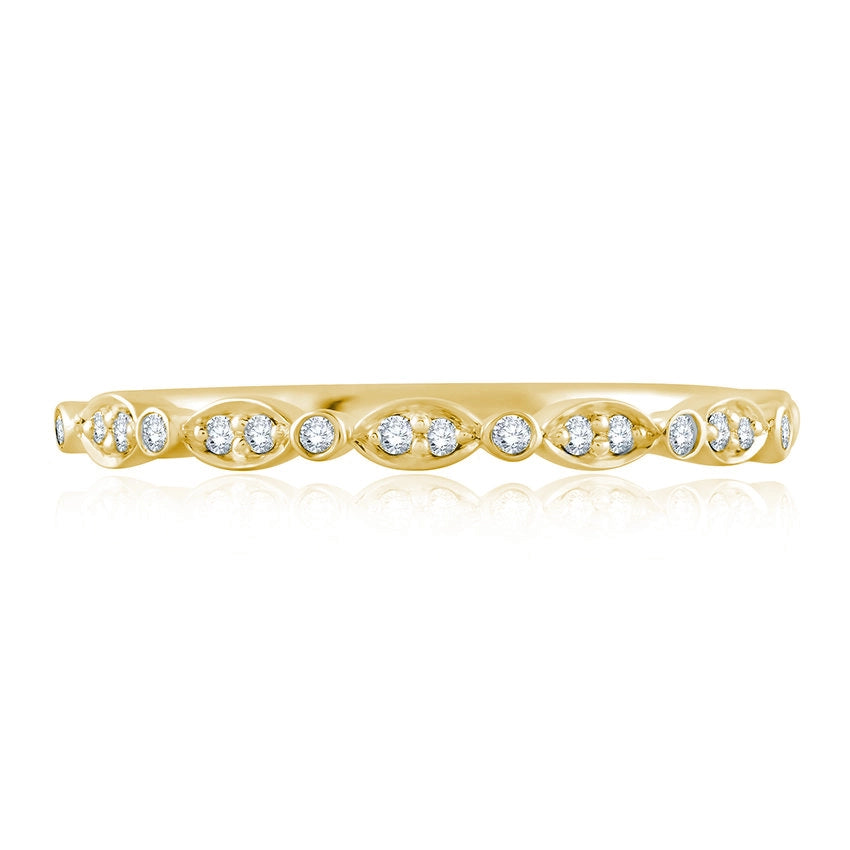 A. Jaffe Wedding Rings in Yellow Gold containing Diamond WR1055/10-Y