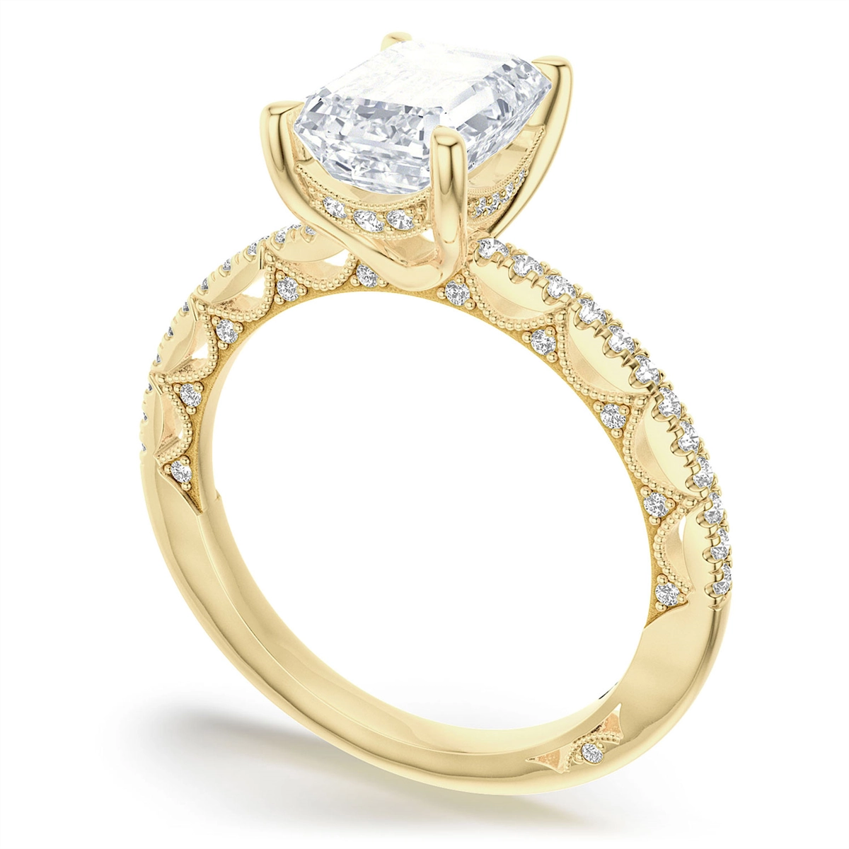 Tacori Engagement Rings in Yellow Gold containing Diamond 2720 1.7 EC 8.5X6 Y
