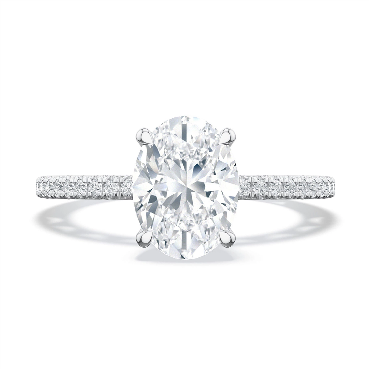 Tacori Engagement Rings in Platinum/Palladium containing Diamond 2720 2.2 OV 11X8