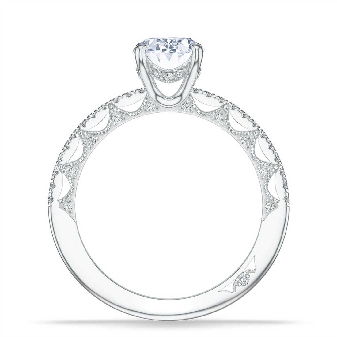 Tacori Engagement Rings in Platinum/Palladium containing Diamond 2720 2.2 OV 11X8