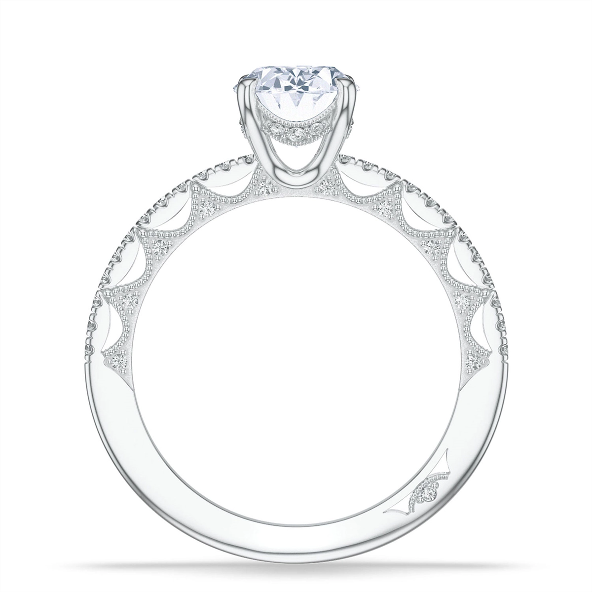 Tacori Engagement Rings in Platinum/Palladium containing Diamond 2720 2.2 OV 11X8