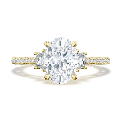 Tacori Engagement Rings in Yellow Gold containing Diamond 2724 1.7 OV 9.5X7 Y