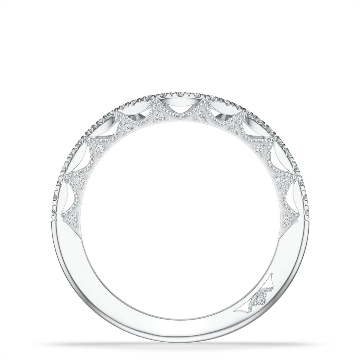 Tacori Wedding Rings in White Gold containing Diamond 2720 1.7 CB 1/2 W