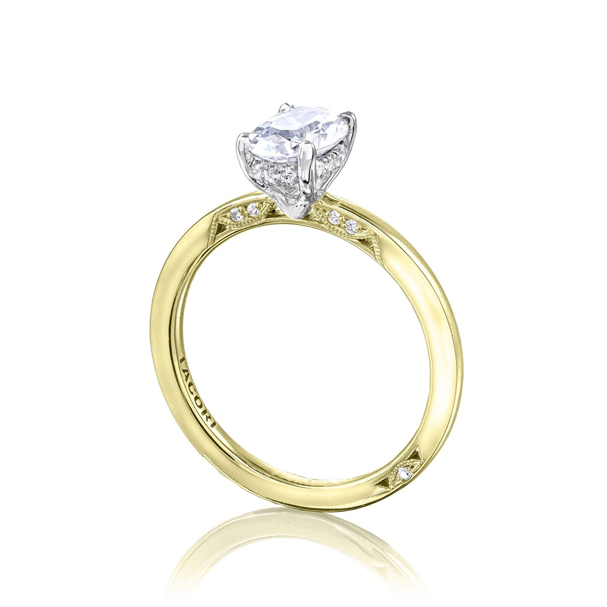 Tacori Engagement Rings in Platinum/Palladium containing Diamond 2688 1.5 OV11.5X8.5Y