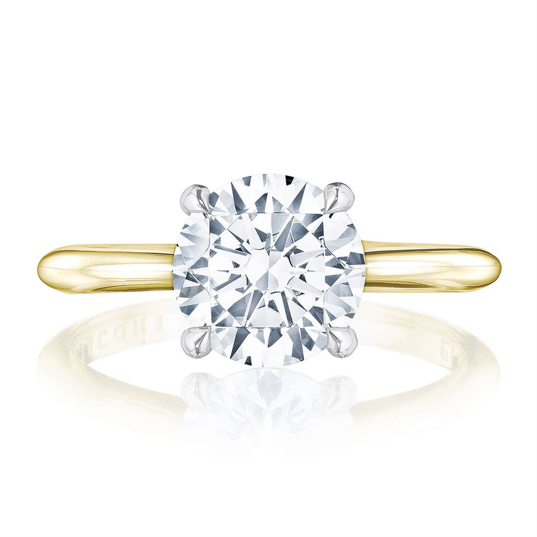 Tacori Engagement Rings in Platinum/Palladium containing Diamond HT 2580 RD 8.5 YPT