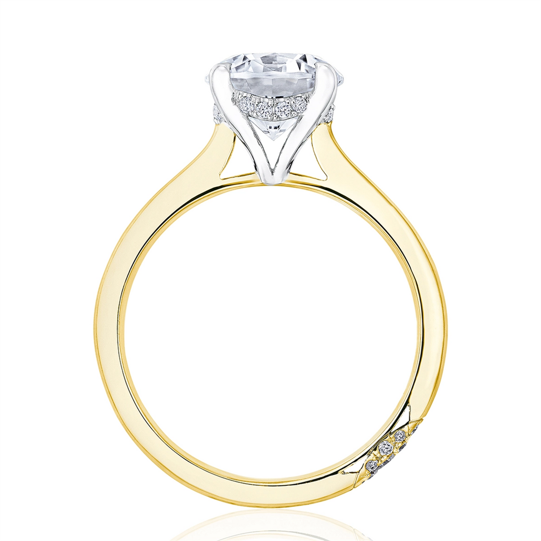 Tacori Engagement Rings in Platinum/Palladium containing Diamond HT 2580 RD 8.5 YPT