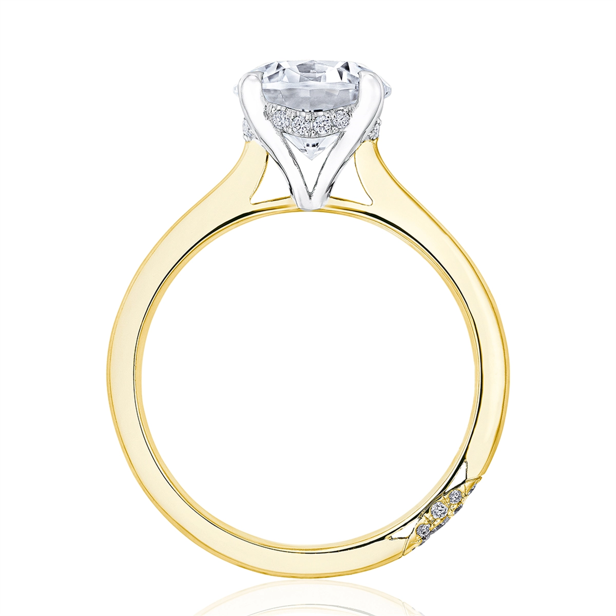 Tacori Engagement Rings in Platinum/Palladium containing Diamond HT 2580 RD 8.5 YPT