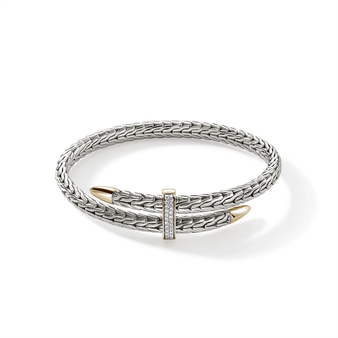 John Hardy Bracelets in Mixed Metals containing Diamond CZZP90110722DIXM