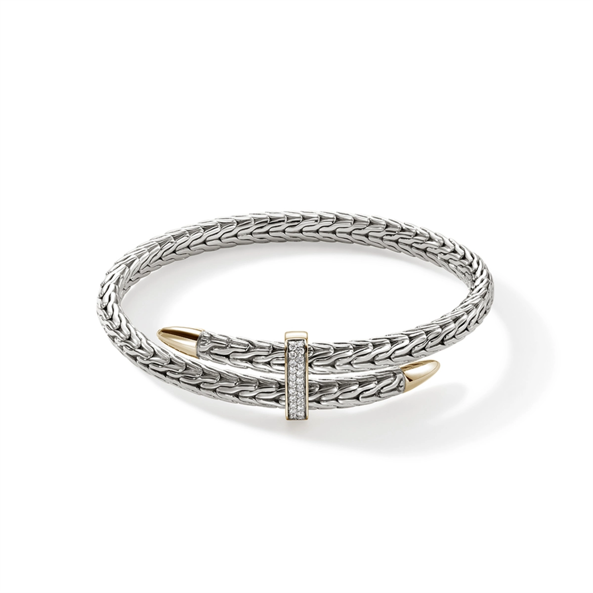 John Hardy Bracelets in Mixed Metals containing Diamond CZZP90110722DIXM