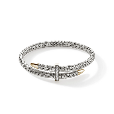 John Hardy Bracelets in Mixed Metals containing Diamond CZZP90110722DIXM