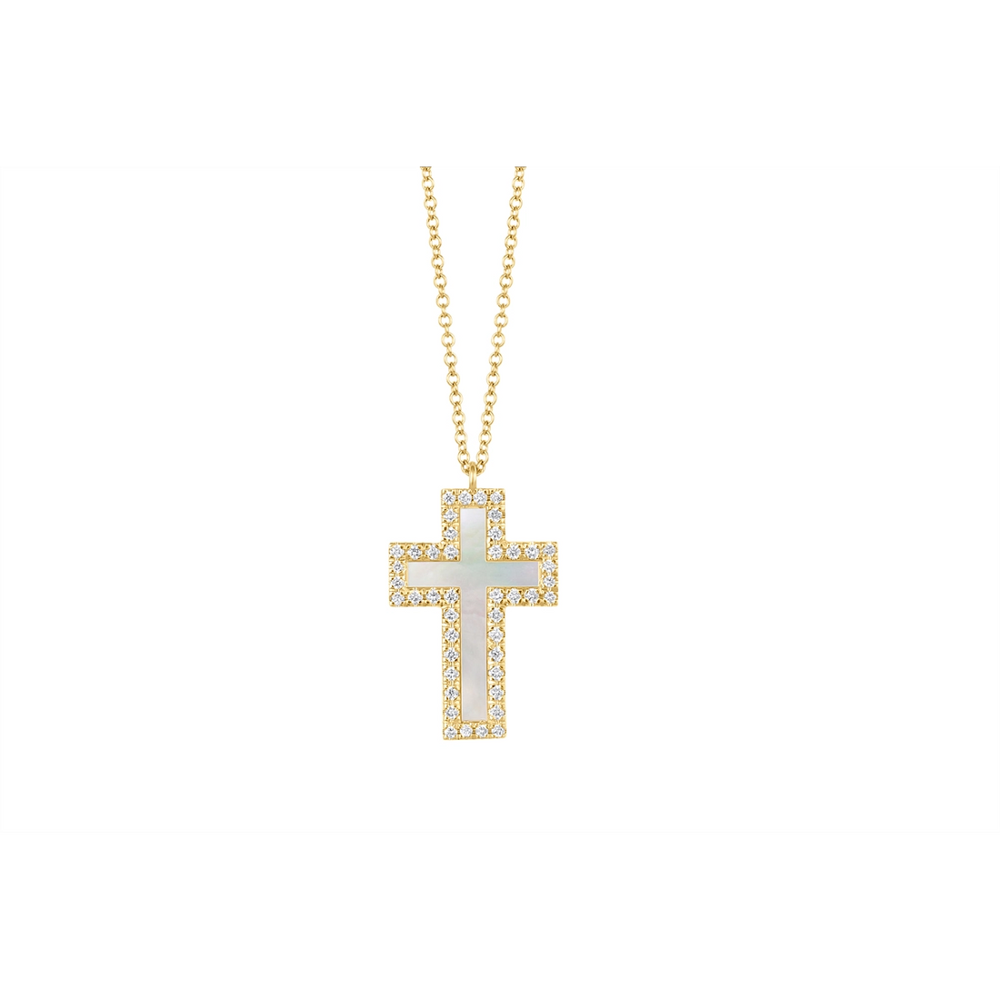 Necklaces Necklaces in Yellow Gold containing Mother of pearl, Multi-gemstone, Diamond 439354