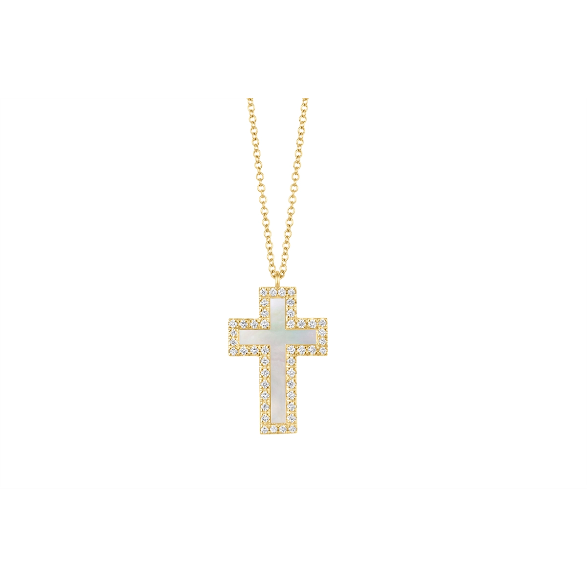 Necklaces Necklaces in Yellow Gold containing Mother of pearl, Multi-gemstone, Diamond 439354
