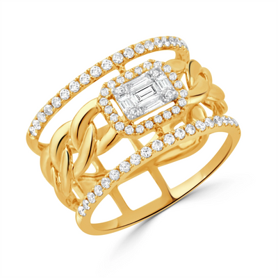 csv_image Doves Ring in Yellow Gold containing Diamond R11170