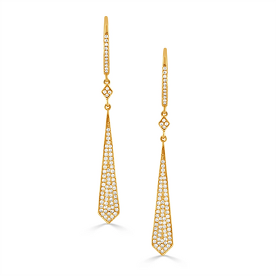 Doves Earrings in Yellow Gold containing Diamond E6764
