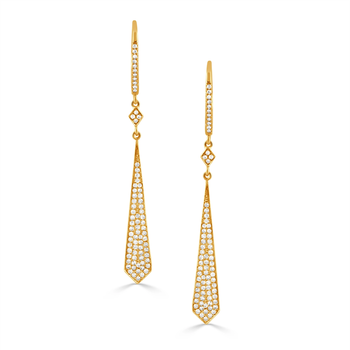 Doves Earrings in Yellow Gold containing Diamond E6764