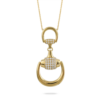 Doves Necklaces in Yellow Gold containing Diamond N9980