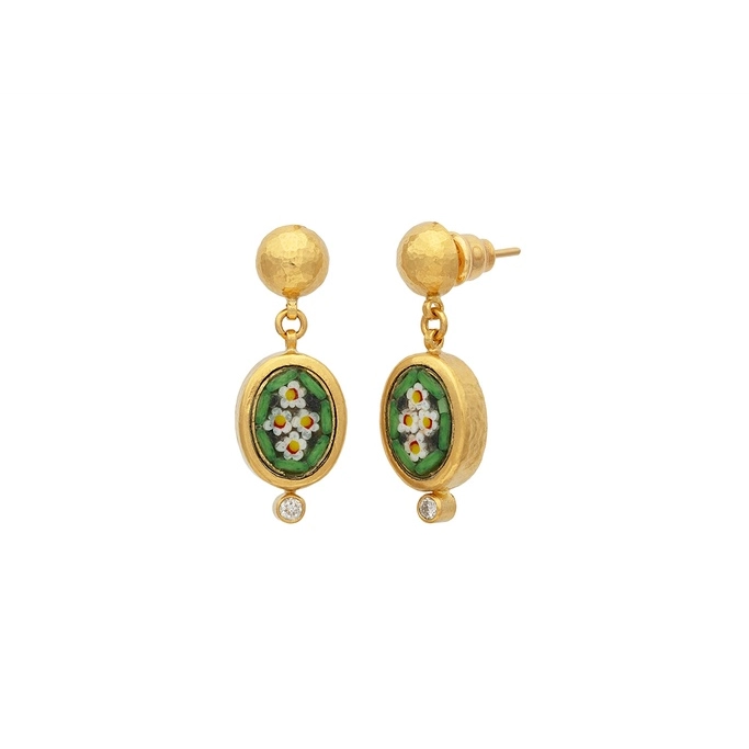 Gurhan Earrings in Yellow Gold containing Other, Multi-gemstone, Diamond OKE-YG-MZ-18371