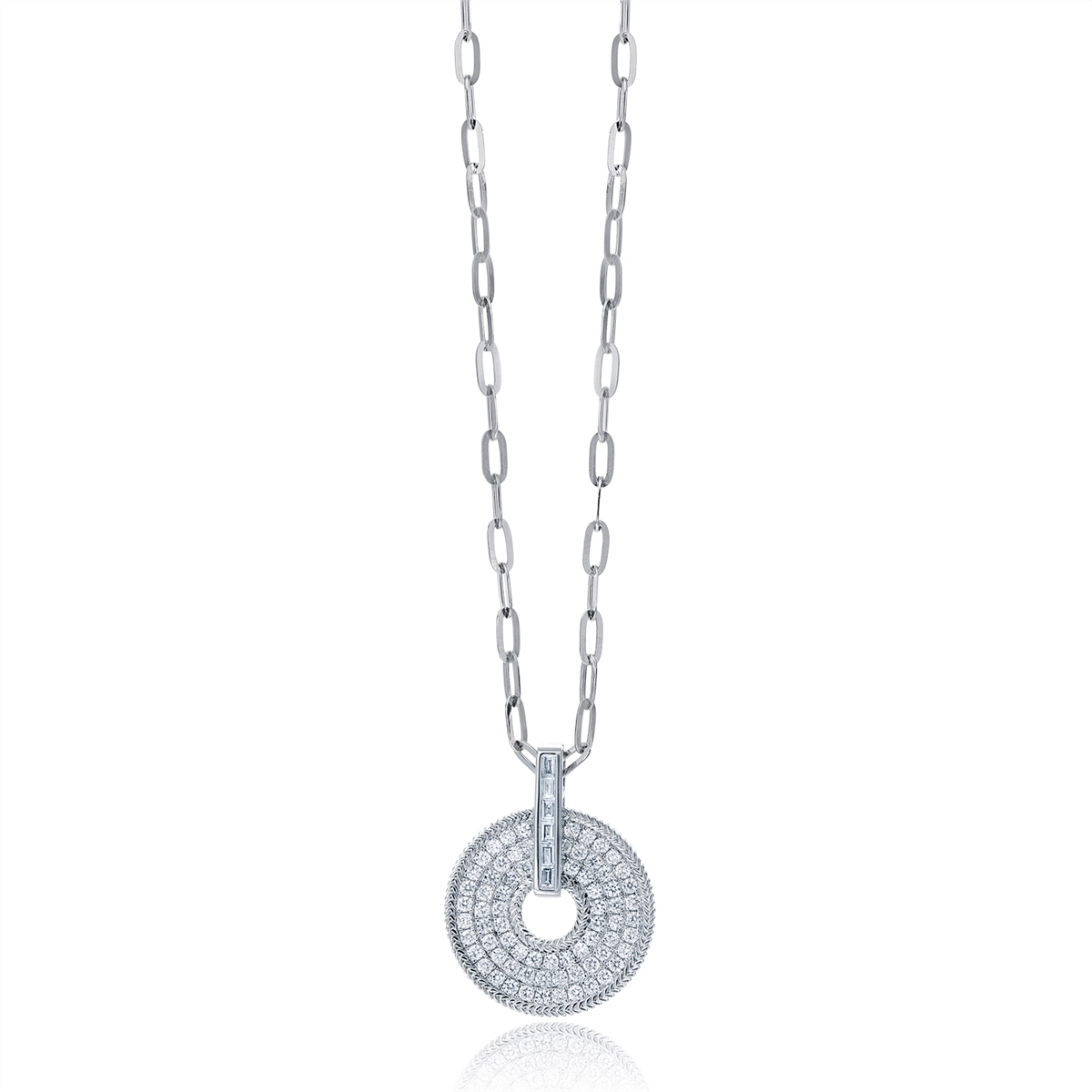Necklaces Necklaces in White Gold containing Diamond 439618
