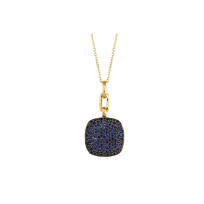 Monica Rich Kosann Necklaces in Yellow Gold containing Sapphire 43162-YG-BS