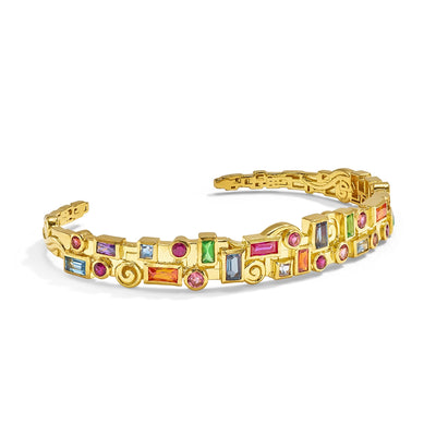 Gurhan Bracelets in Yellow Gold containing Aquamarine, Blue topaz , Garnet, Pink tourmaline, Other, Multi-gemstone GUB-YG-MSM-3583