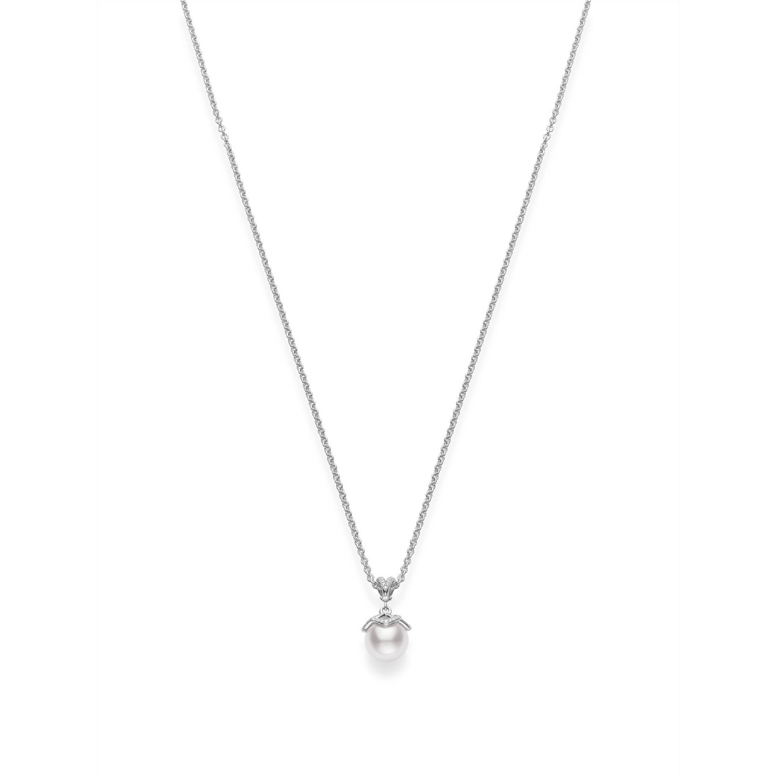 Mikimoto Necklaces in White Gold containing Multi-gemstone, Diamond, Pearl MPA10273ADXW