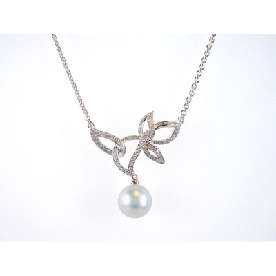 csv_image Mikimoto Necklace in White Gold containing Multi-gemstone, Diamond, Pearl MPA10284NDXW