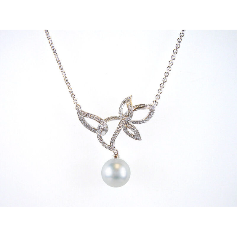 Mikimoto Necklaces in White Gold containing Multi-gemstone, Diamond, Pearl MPA10284NDXW