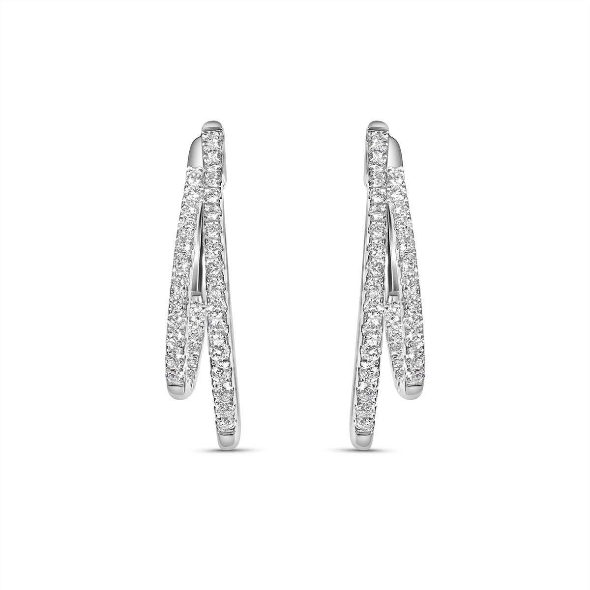 Earrings Earrings in White Gold containing Diamond 439744