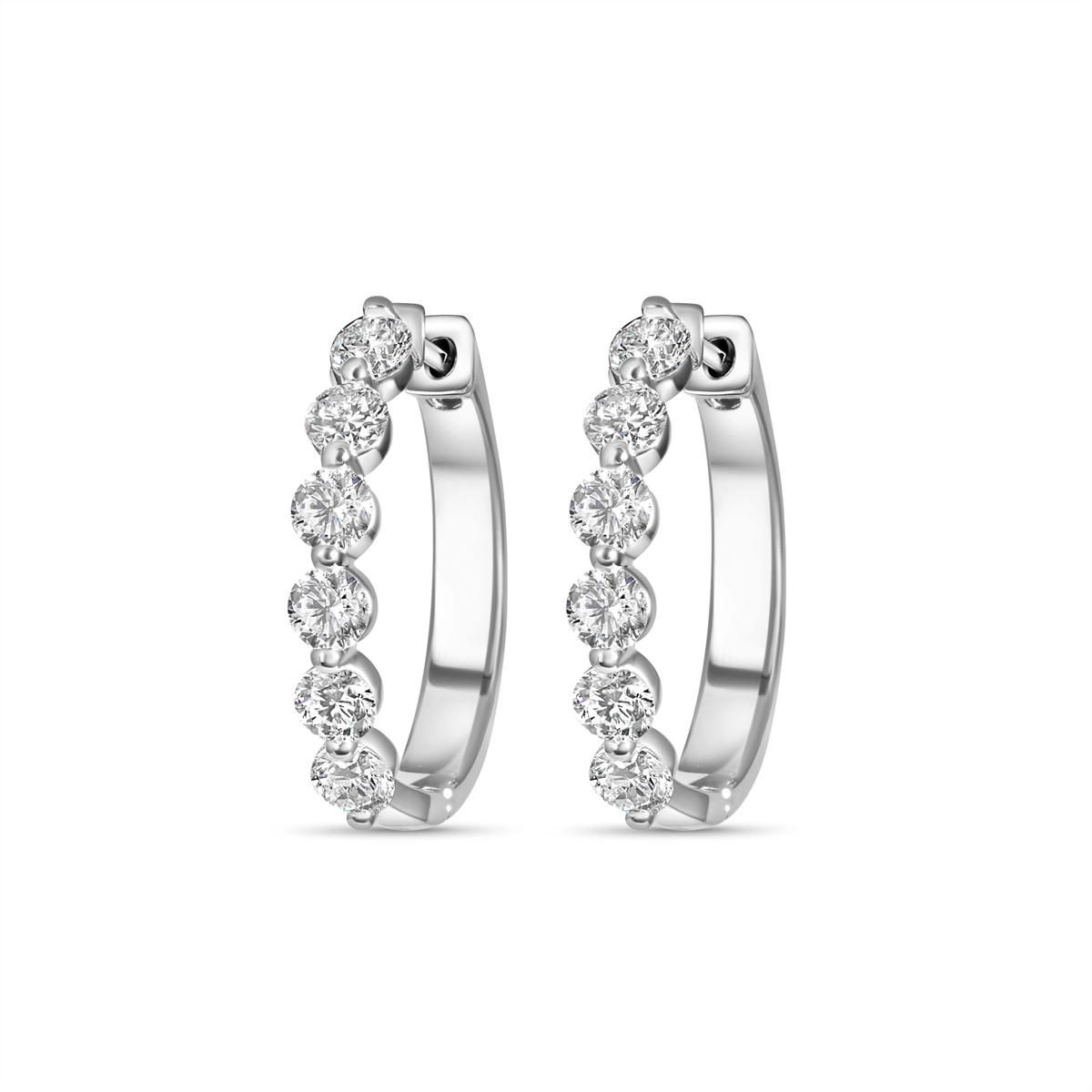 Earrings Earrings in White Gold containing Diamond 439746