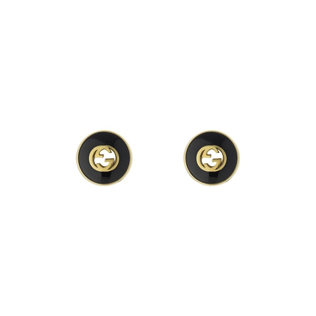Gucci Earrings in Yellow Gold containing Black onyx YBD78655400100U