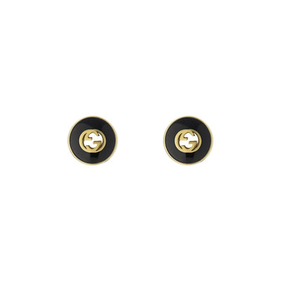 Gucci Earrings in Yellow Gold containing Black onyx YBD78655400100U