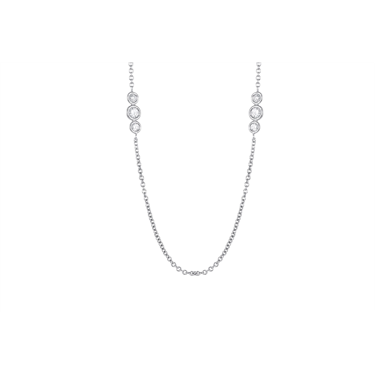 Necklaces Necklaces in White Gold containing Diamond 439824
