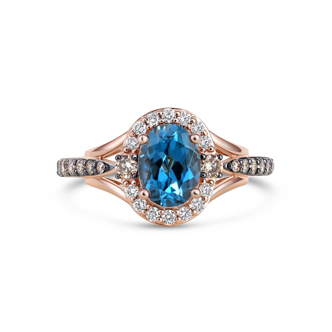 Le Vian Rings in Rose Gold containing Blue topaz , Multi-gemstone, Diamond TQXS1