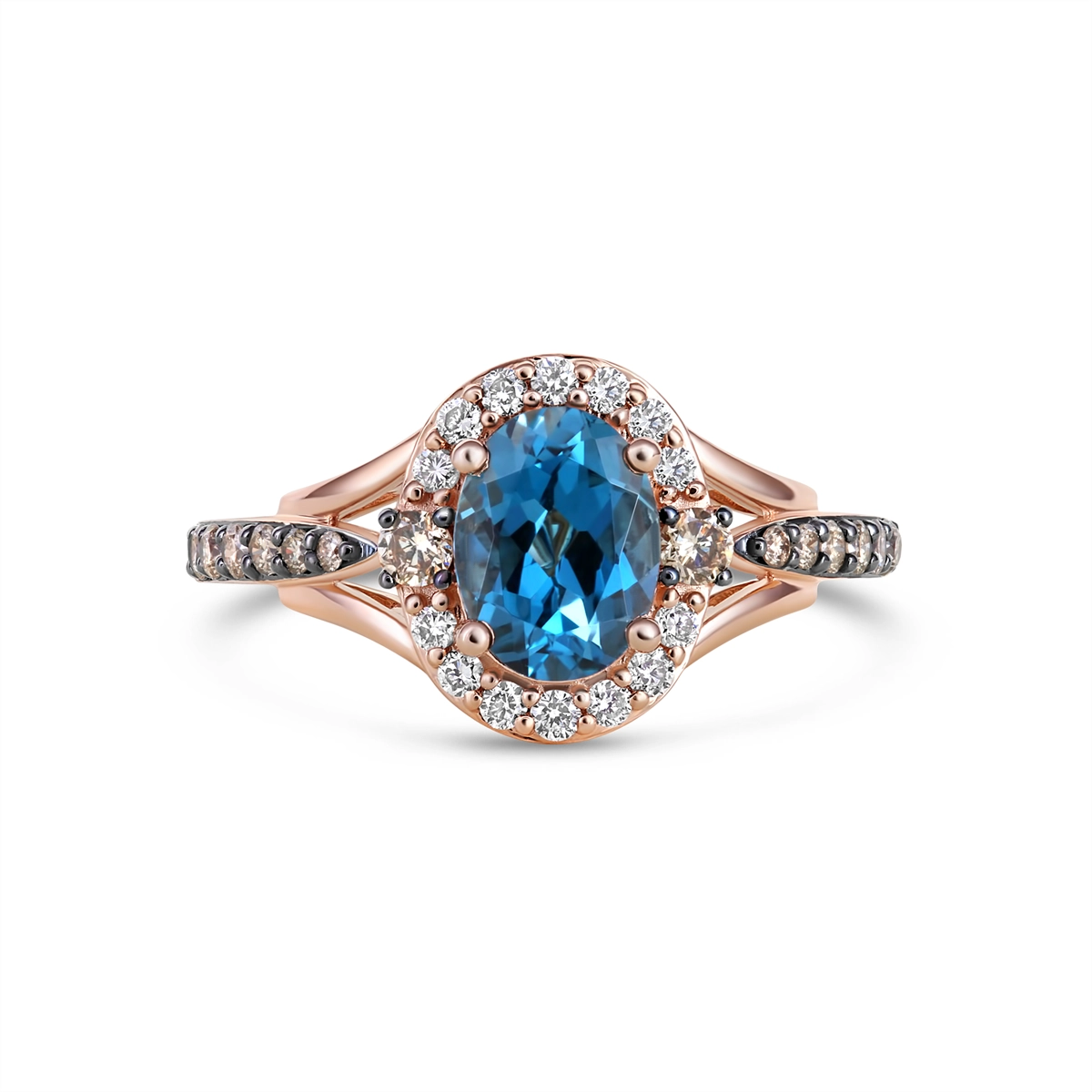 Le Vian Rings in Rose Gold containing Blue topaz , Multi-gemstone, Diamond TQXS1
