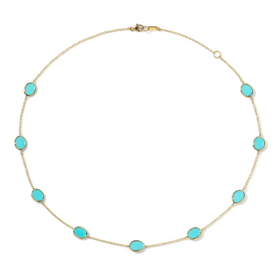 Ippolita Necklaces in Yellow Gold containing Turquoise GN1710X18TQSL