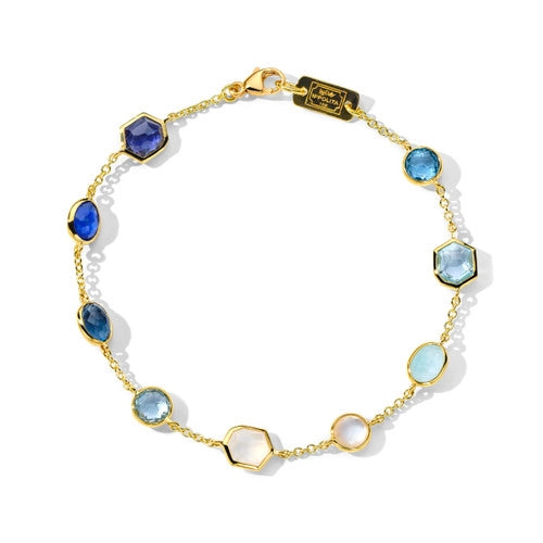 Ippolita Bracelets in Yellow Gold containing Blue topaz , London blue topaz, Mother of pearl, Lapis, Quartz, Other, Multi-gemstone GB1181MARE