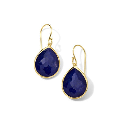 Ippolita Earrings in Yellow Gold containing Lapis, Quartz, Multi-gemstone GE350DFLP-B
