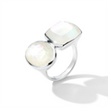 Ippolita Rings in Silver containing Mother of pearl, Quartz, Multi-gemstone SR1064DFMOP