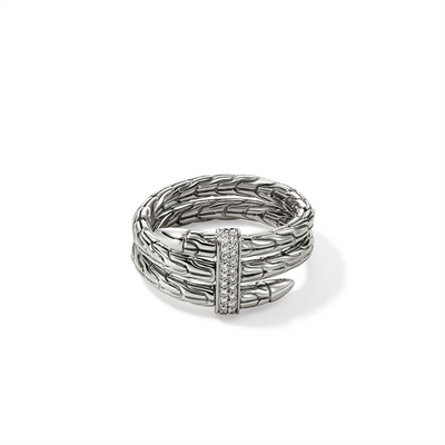 John Hardy Rings in Silver containing Diamond RBP986812DIX7