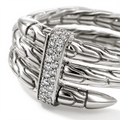 John Hardy Rings in Silver containing Diamond RBP986812DIX7
